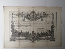 HONVÉD VÉG ELBOCSÁTÓ, KATONAI OBSIT - SZEPESI 38. HONVÉD ZÁSZLÓALJ LŐCSÉN 1885