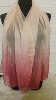 Elegáns ombre sifonsál flitteres díszítéssel – 60x140 cm
