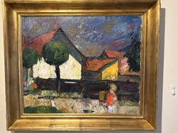 Moldován István - Iskolába menet....(50x60cm +k)