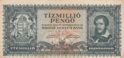 10.000.000  Pengő  1945  A képen látható állapotban