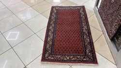 4442 KIÁRUSÍTÁS Hindu Mir kézi gyapjú perzsa szőnyeg 75X140CM