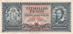 10.000.000  Pengő  1945  A képen látható Szép  állapotban