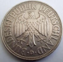 1 deutsche mark ( 1 NSZK márka ) érme, 1968