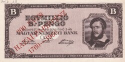 1.000.000  B. - Pengő  Felülbélyegzéssel 1946   A képen látható  szép Új állapotban