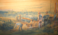 IGAZI KURIÓZUM ! CSODÁS GARANTÁLTAN EREDETI PÉCZELY ANTAL / 1891-1960 / KÉP