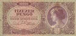 10.000  Pengő  1945    A képen látható állapotban