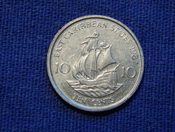 Kelet Karibi Államok 10 Cents 1987
