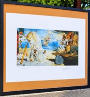 Salvador Dali "Homérosz Apoteózis" című alkotása, paszpaturozva keretezve,azonnal falra akasztható!