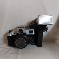 Retro „Nikon F-80” filmes kamera – Hamisítvány játékgép külső vakuval, dekorációnak