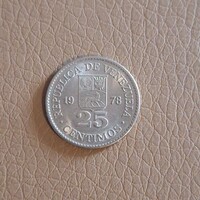 Venezuela 25 céntimo, 1978