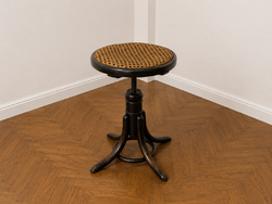 Eredeti nádfonatos thonet zongoraszék