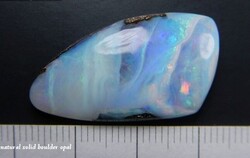 Ausztrál boulder opál drágakő eredeti 100% természetes, kézzel csiszolt, specialistától Garanciával