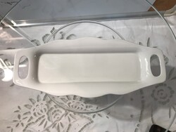 PORCELÁN - TÁLCA - JELZETT - RÉGI - 21 x 8 x 2 cm  - HIBÁTLAN