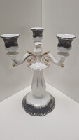 Zsolnay Pompadour I Three-Branch Candle Holder #2842