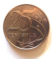 Brazília 25 centavos 2013 (LA62)