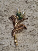 Virágos bross, 7 cm