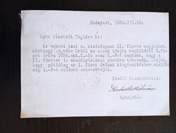 D210611 1936 Királyi Magyar Természettudományi Társulat levlap – Andorkó Kálmán igazgató aláírásával