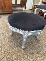 Ezüst/ fekete 44/50 cm puff ülőke eladónbp 17 kerben
