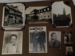 Régi 1930-as évekbeli családi fotóalbum 70 darab fotóval
