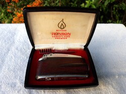 Vintage Ronson Varaflame gázos öngyújtó eredeti dobozában