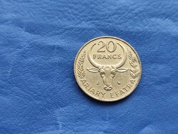 MADAGASCAR / MALAGASY REPUBLIC 20 FRANK / ARIARY EFATRA 1989 COIN!