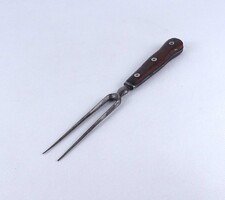 2B325 Antik nagyméretű szénacél villa húsvilla 26.5 cm