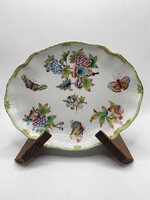 Herendi Viktória mintás (VBO) porcelán ovális kínálótál  – 26 cm