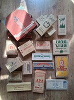 22 darab cérna- és rövidárudoboz az 1930-40-es évekből