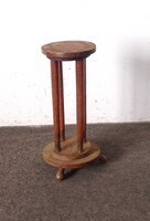 2B337 Antik kisméretű bécsi szecessziós rézveretes posztamens 60 cm