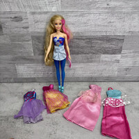 Mattel 2013 Color Shine Party pink-tressed Barbie doll