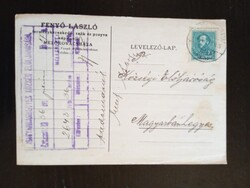 D210659 Mezőkovácsháza–Magyarbánhegyes 1936 – Fenyő László terménykereskedő – hivatalos levelezőlap