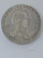 II. Ferenc korona tallér 1794, M (Milánó).