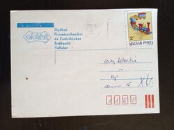 D210681 OFOTÉRT értesítő levelezőlap – szemüvegrendelés, Budapest, 1988