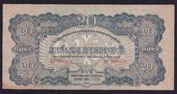 20 VH Pengő 1944 VF (értékjelzés egy vonalból áll!!) kisebb sorszám