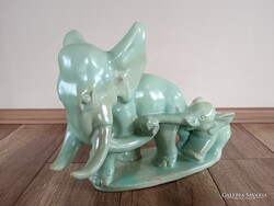 Komlós art deco kerámia elefántok