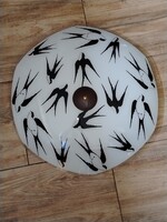 55 cm. retro mennyezeti lámpa, fecskékkel
