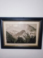 "Semmering Weinzettlwand" acélmetszet eredeti