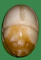 Antik Egyiptom kézzel faragott ONYX kő szkarabeusz szobor 10 cm asztaldísz levélnehezék HIBÁTLAN