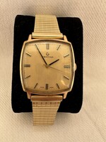 Swiss Certina kézi húzós karóra 30x30 mm aranyozott tok