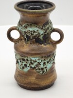 Vintage Nyugat-Német Fat Lava Kerámia Váza (Dümler & Breiden, 18 cm) – Hibátlan!