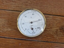 Régi Fischer mechanikus higrométer és hőmérő – kb. 9 cm