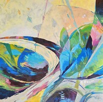 My Childhood Memories 2 - Playing in the Garden (100x100cm)