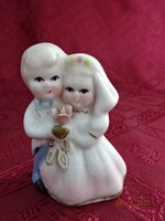 Porcelán figura, szerelmes pár, magassága 7 cm. Vanneki!