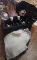 Professzionális stúdióvaku szett: 3db Visatec Solo 800B (Broncolor) + állványok és kiegészítők.