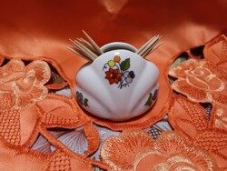 Kalocsai  kézzel festett  porcelán  fogvájótartó