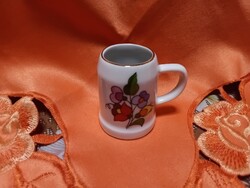 Kalocsai  porcelán  miniatűr  korsó