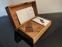 Prémium nemesfa Knobelholz kétszemélyes Tangram párbaj / logikai játék