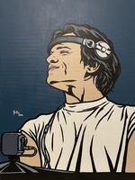 JuKa – Melódia | Eredeti pop art zenei portré, akrilfestmény vásznon, 80 × 60 cm