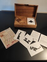 Prémium Knobelholz kétszemélyes fa Tangram párbaj / logikai játék