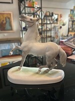 Herendi porcelán ló - szürke ányalatos festéssel